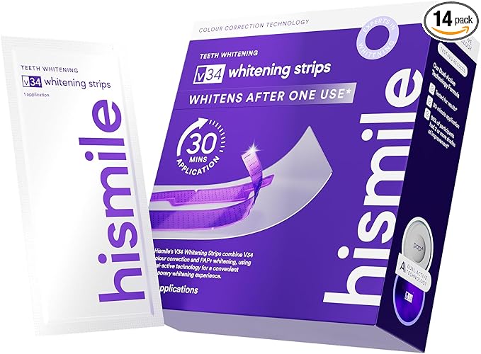 Hismile V34 Whitening Strips, Teeth Whitening Strips