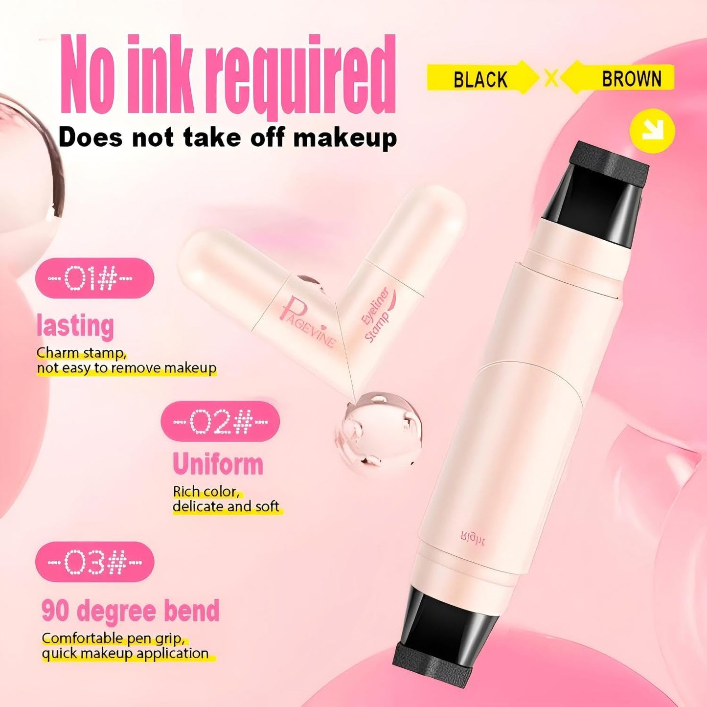 PAGE VINE Winged Eyeliner Stamp Pen