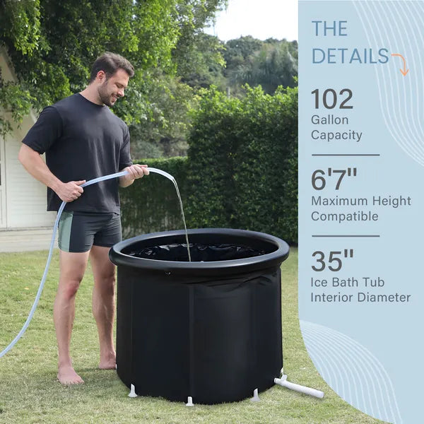 Multi-level Portable Bathtub For Outdoor Gym Treatments